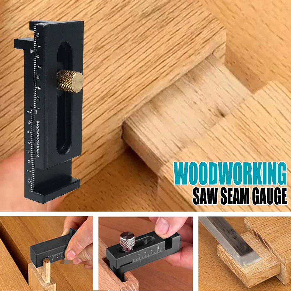 5-40mm Woodworking Saw Seam Gauge Gaps Gauge Saw Slot Adjuster Woodworking Tool Used for Grooving Cutting Table Saw Bevel Saw