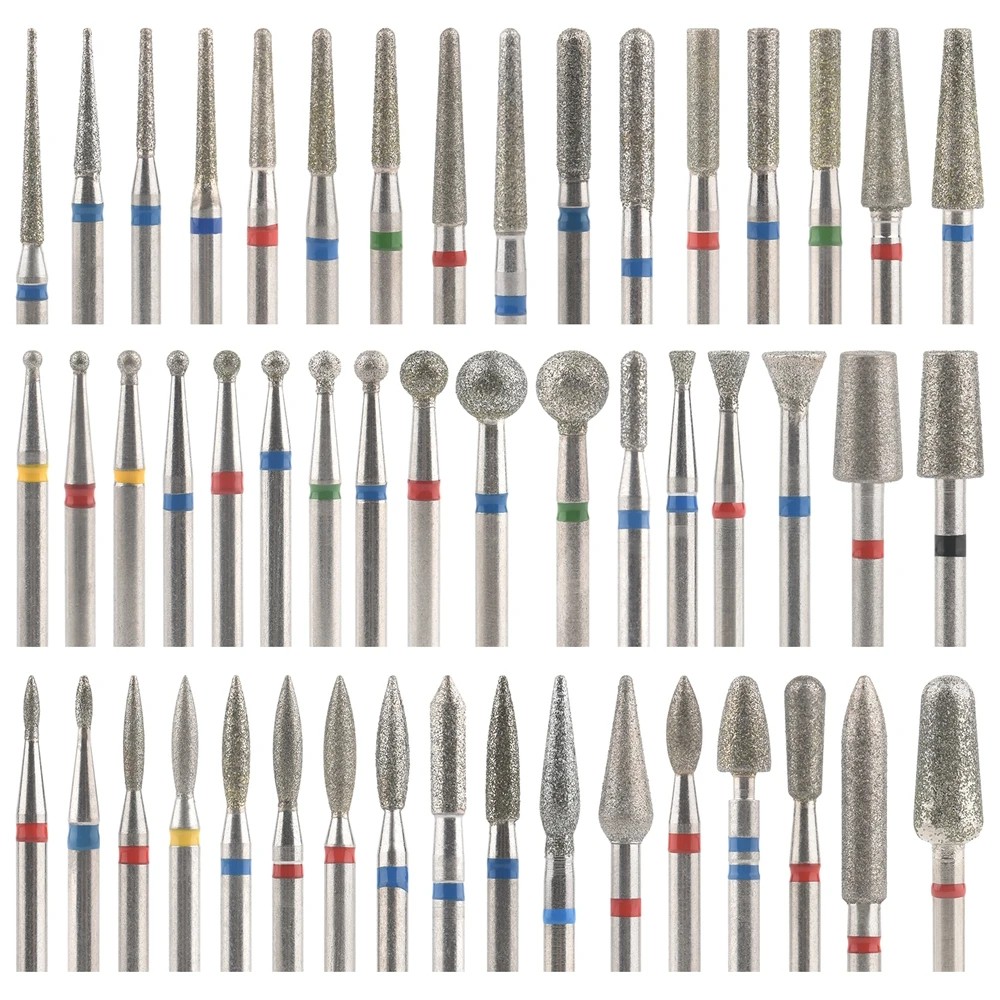Diamond Nail Drill Milling Cutter For Manicure 3/32 Inch Cuticle Bit For Nail Drill Rotary Bits Cuticle Clean Accessories