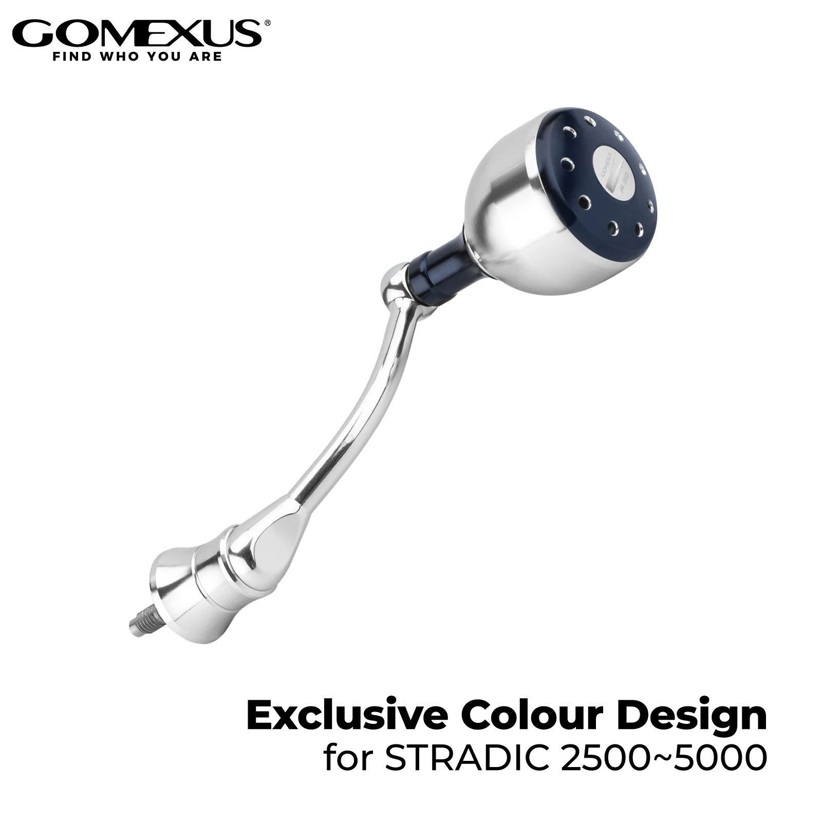 Рукоятка для спиннинговой катушки Gomexus, алюминиевая, совместима с Shimano Stradic Predator, для ловли окуня на приманки, легкого джиггинга, морская катушка.