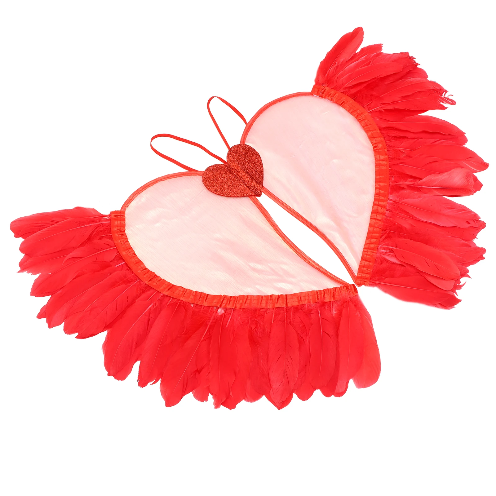 

Red Fairy Wings Costume Props for Girls Women Kids Premium Material Decorative Party Supplies Accessories