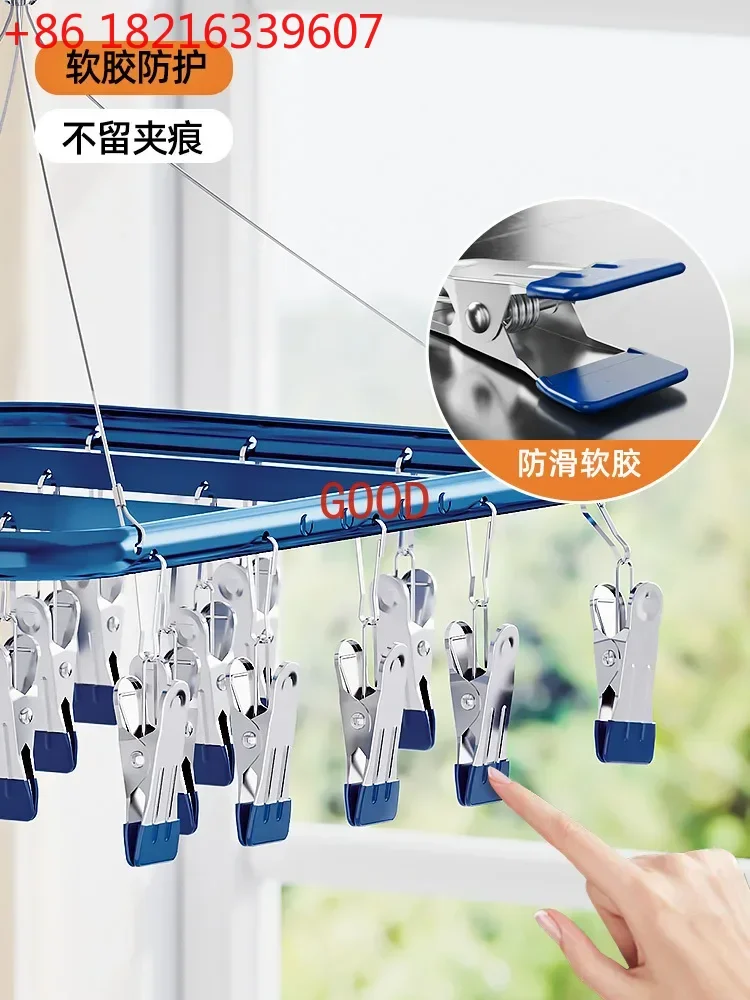 رف جورب متعدد الوظائف، رف تجفيف الملابس المنزلية المعلقة #1