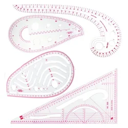 1/4pcs Sewing Ruler Set, Suitable for All Kinds of Clothing Production Measurement and Calibration