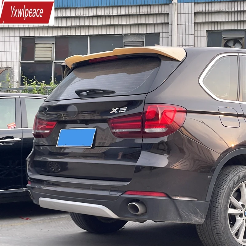 

For BMW X5 F15 Spoiler 2014 2015 2016 2017 2018 High Quality ABS Glossy Black / Carbon Look Rear Roof Spoiler Trunk Wing