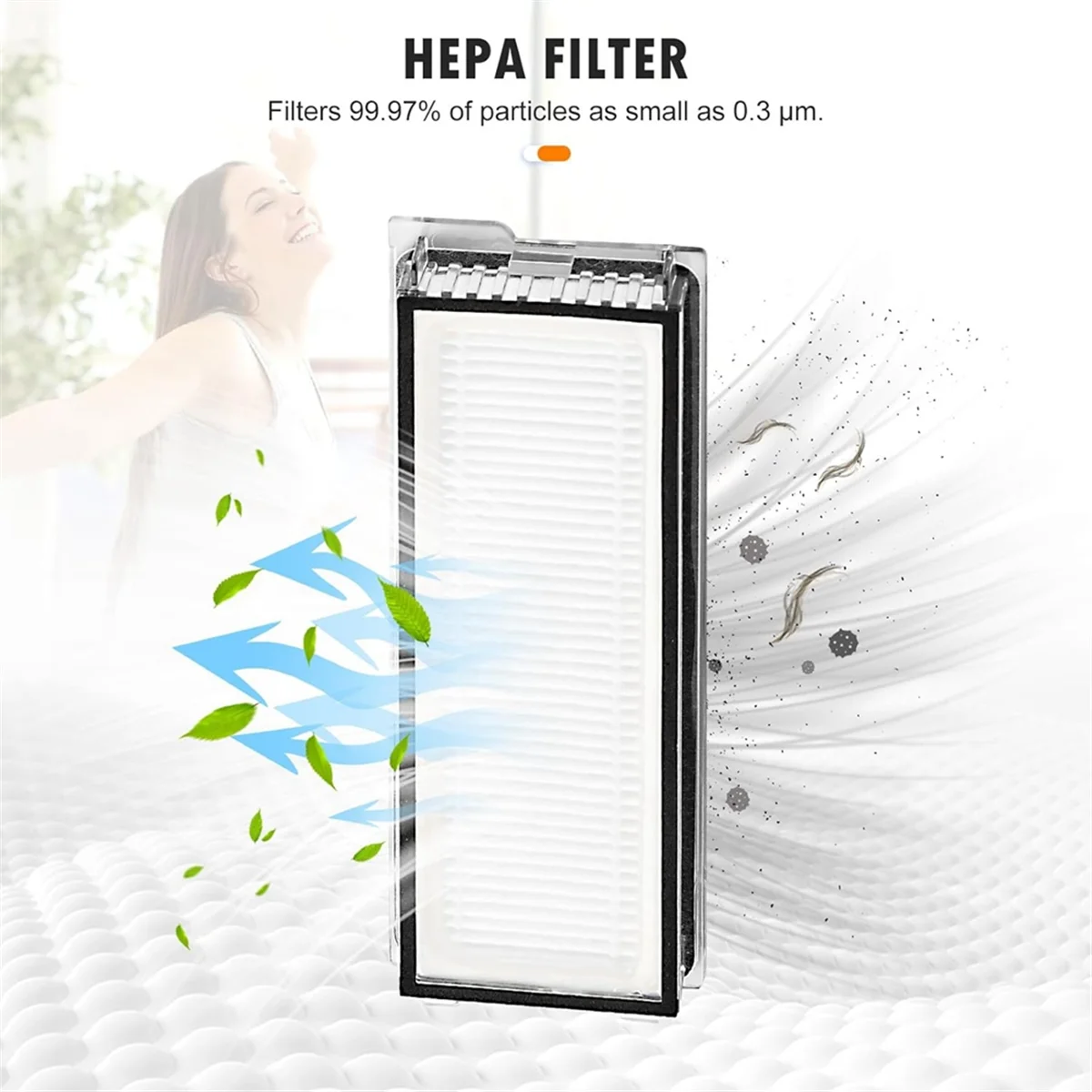 Q S/Qrevo Plus/Qrevo Pro/Qrevo MaxV 로봇 진공 메인 사이드 브러쉬 용 FZFZ Hepa 필터 걸레 천 먼지 봉투