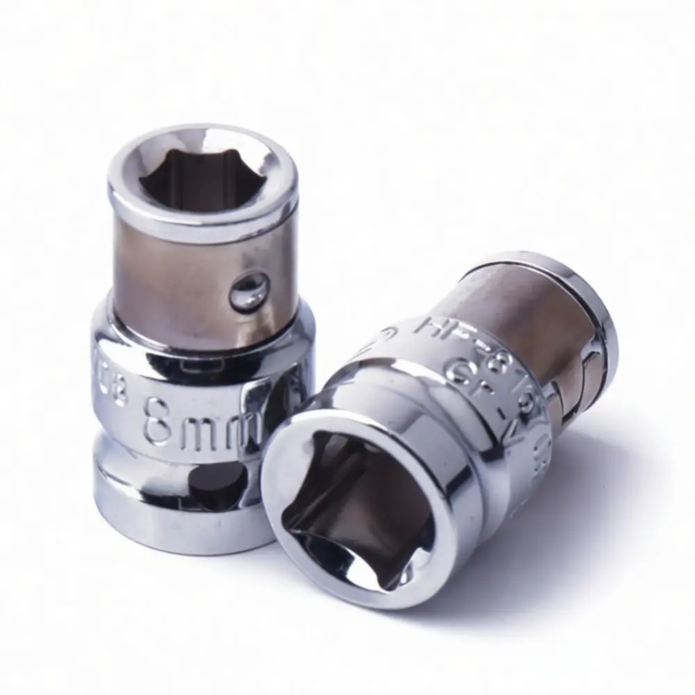 Socket Adapter 1 4 Inch Hex Shank To Square Drill Bit Converter Pneumatic Tool Parts Accessory For Impact Driver Wrench
