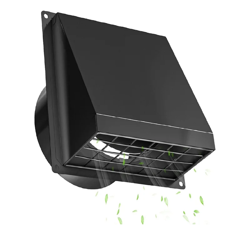 

A74E-крышка вентиляционного отверстия для сушилки, 4-дюймовая внешняя настенная вытяжка со съемной сеткой, вентиляционные аксессуары