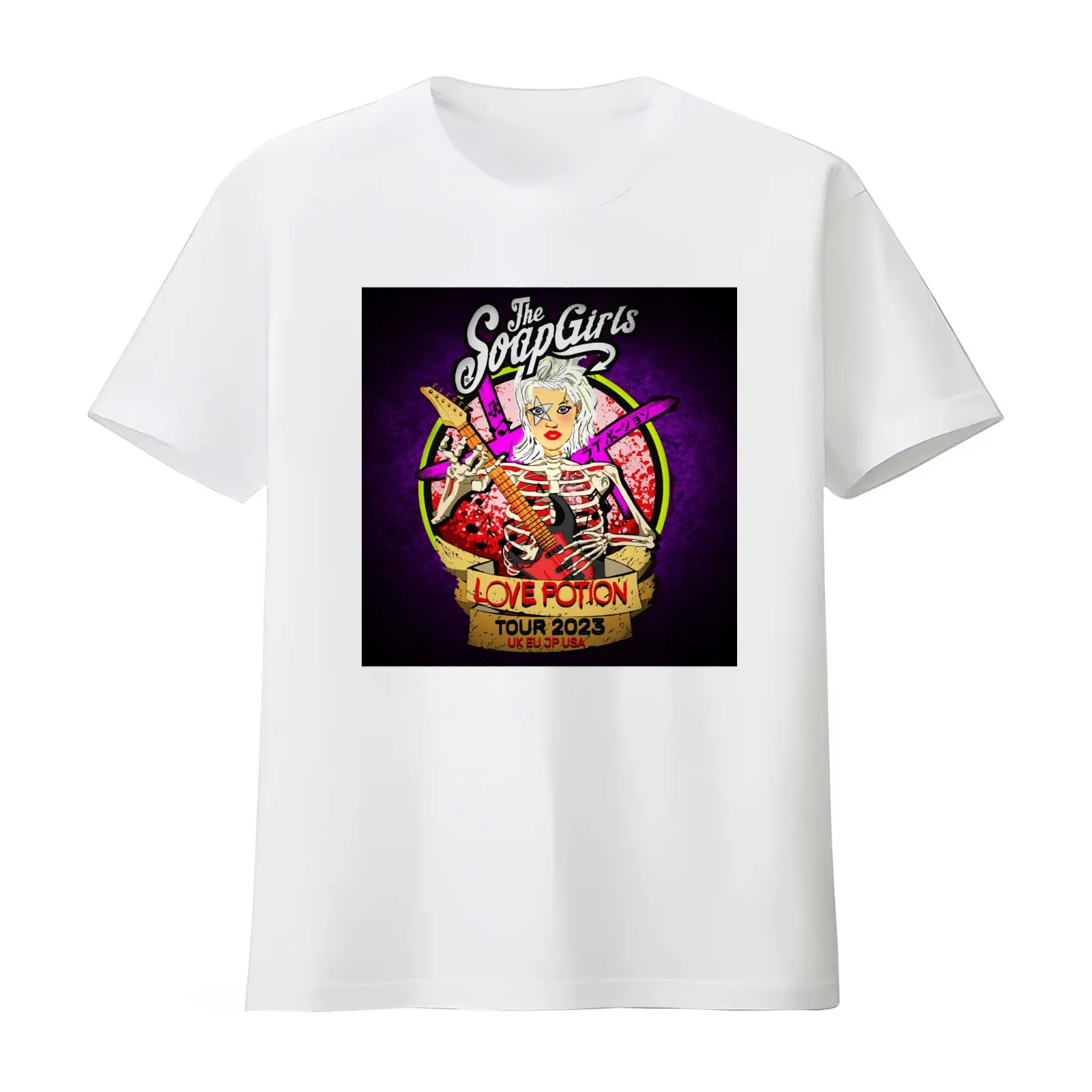 the soap girls love potion T-Shirt Summer Casual Cotton Tee Oversized Streetwear Tops Vintage Graphic Print Unisex Men Women