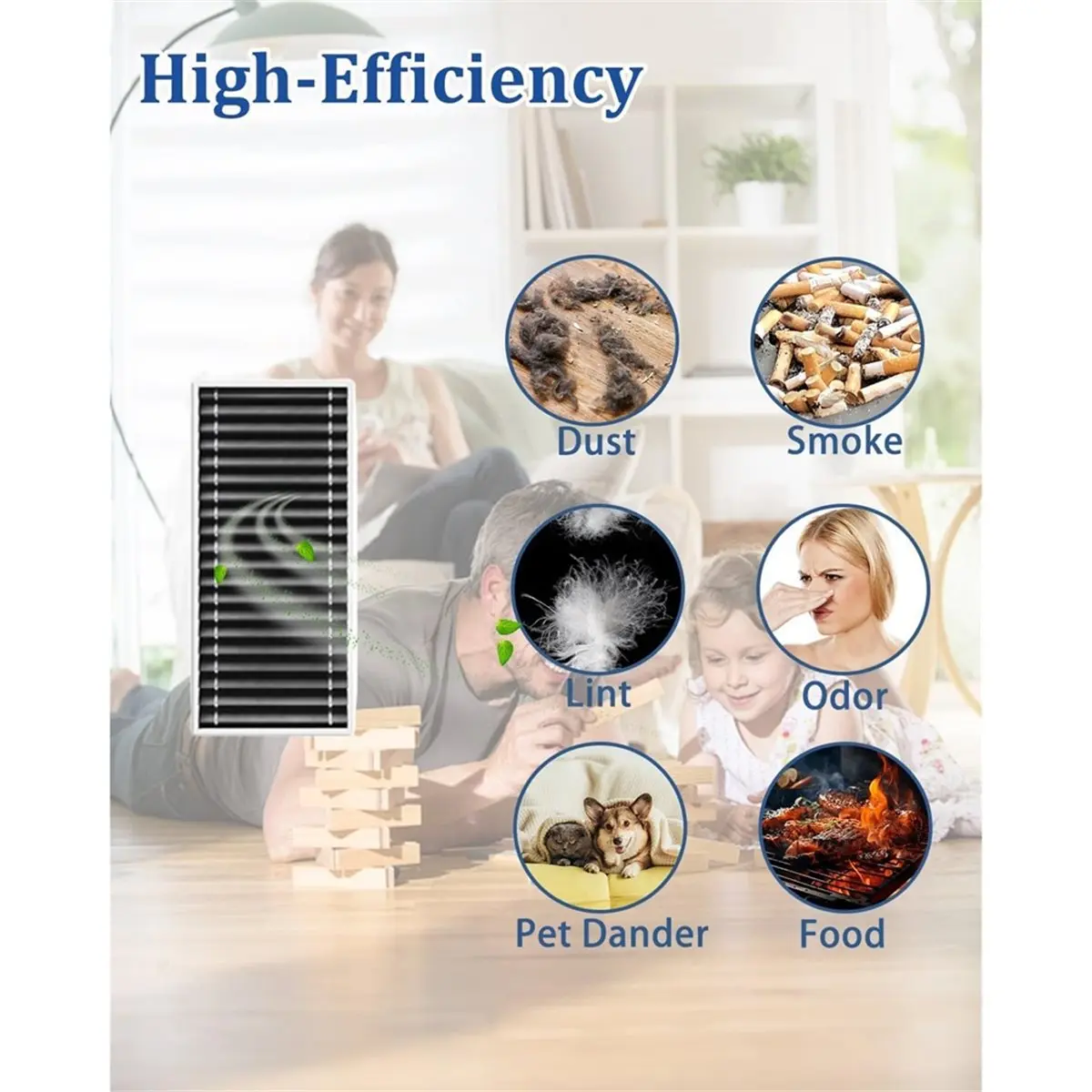 A42F 22 Pieces Accessories for Ecovacs Deebot T90 Omni / T90 PRO Omni Robot Vacuum Cleaner, 2 Main Brushes, 6 Side Brushes