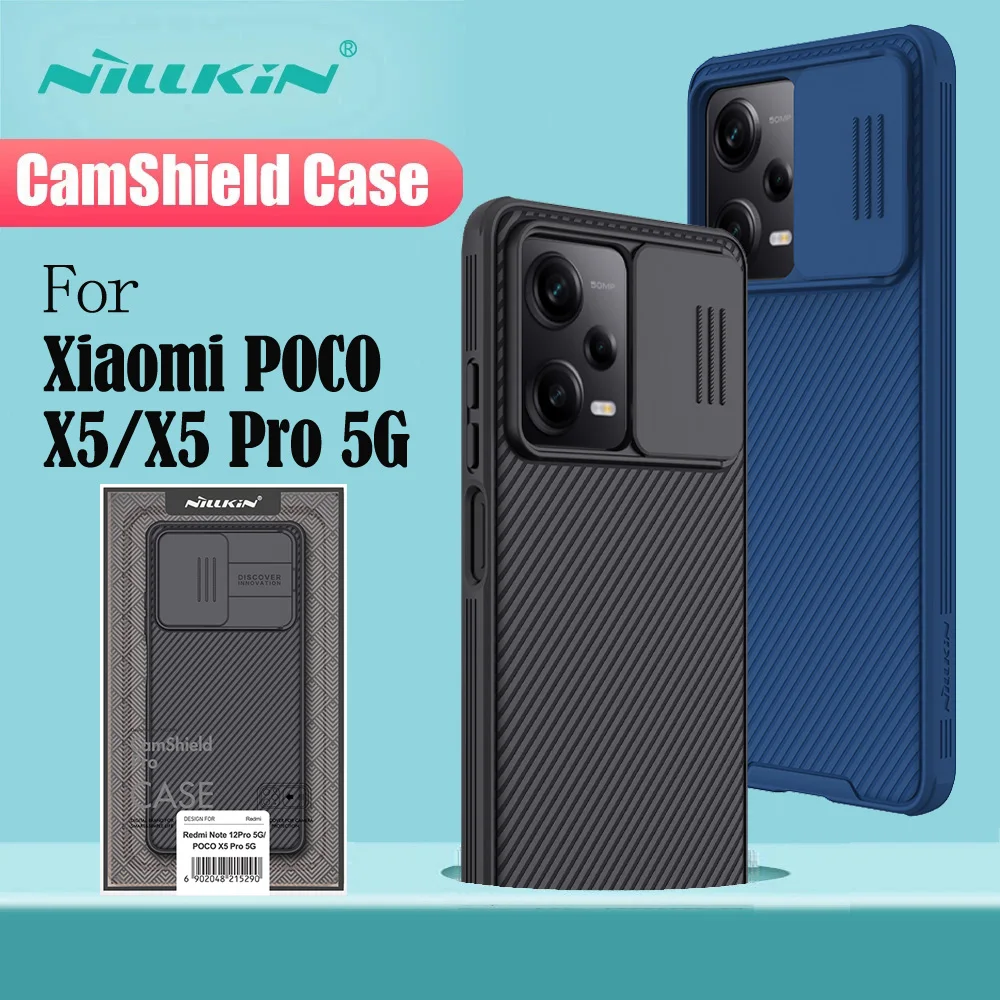 NILLKIN For Xiaomi POCO X5 Pro 5G Case CamShield Pro Case Slide Camera Privacy Protection Back Cover For Xiaomi POCO X5 Bumper