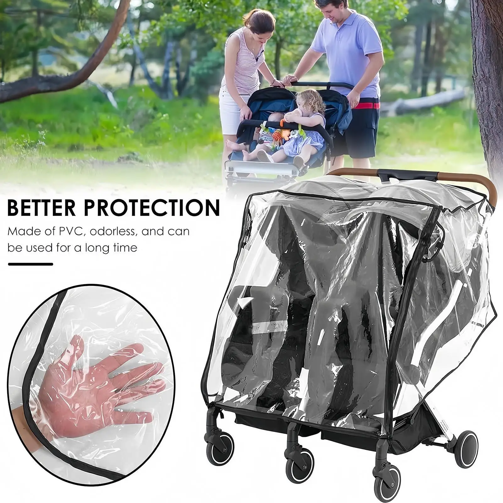 

Дождевик для коляски, водонепроницаемый, ветрозащитный, прозрачный, защитный, для уличной детской коляски, защита от атмосферных воздействий для зимы, лета, путешествий на открытом воздухе