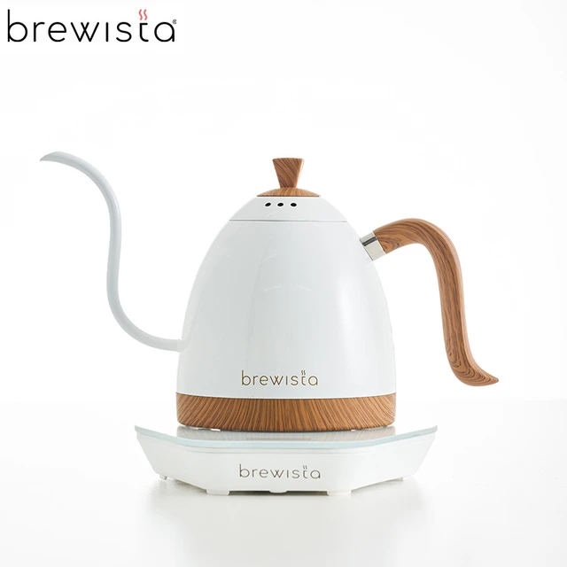 Brewista-Gooseneck Kettle, 220V, 0.6L, 1L, Variale Temperature Control  Base, Fine Spout, Brew Coffee Pour Over Tea, Smart Touch - AliExpress 15