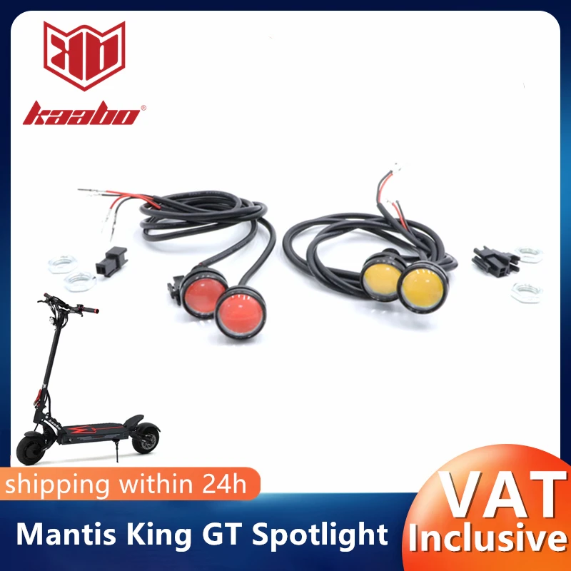 Original Kaabo Spotlight for Mantis King GT Smart Electric Scooter Deck Front Headlight Rear Brake Light Turn Signal Spotlight