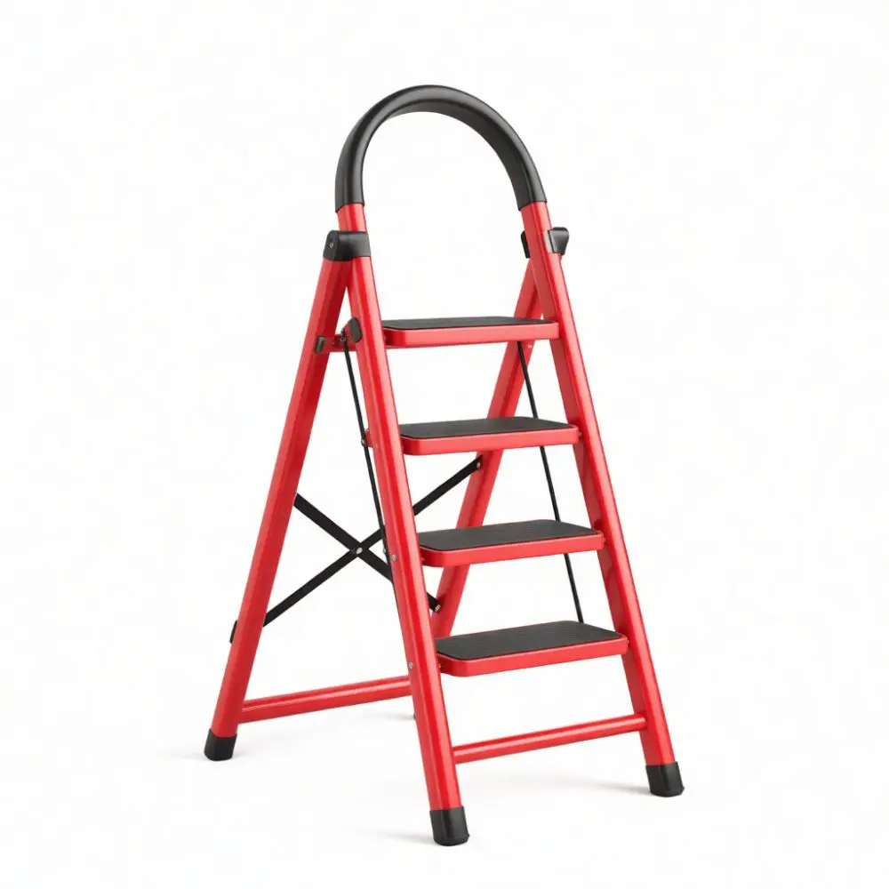 Multi Purpose Folding Step Ladder Thickened Carbon Steel Household Portable Climbing Tool Indoor Stable Rack Equipment