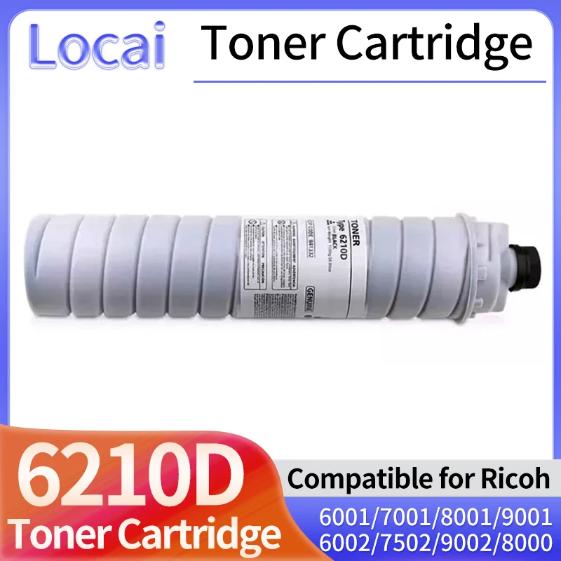 

1 шт., картридж с тонером 6210 для Ricoh MP6001, 6002, 7001, 7502, 8001, 9001, 9002, 6503, 7503, 9003, 7000, 8000, 9000, 7502, 9002, тонер-порошок