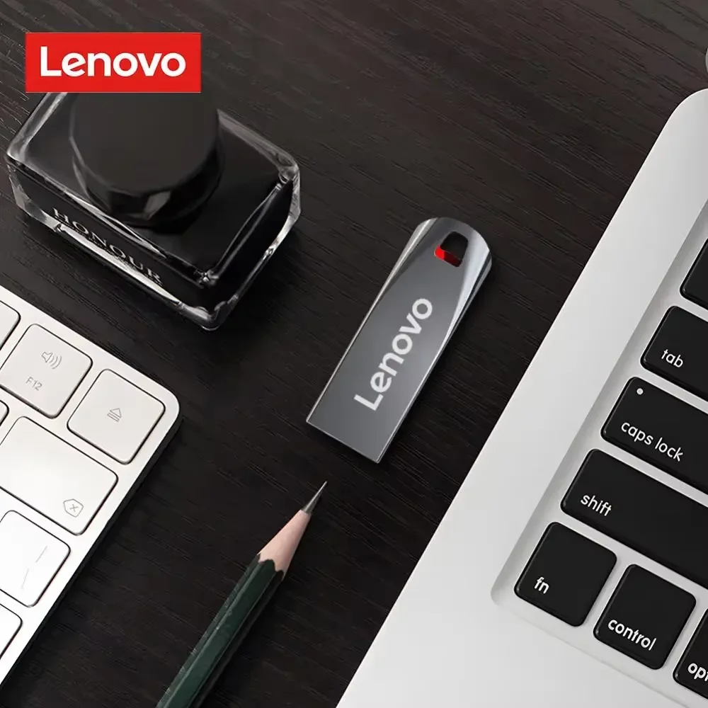 Lenovo-Clé USB haute vitesse en métal, clé USB, adaptée pour PC, ordinateur portable, PS4 Control, 3.0, 2 To, 1 To, 512 Go, 128 Go