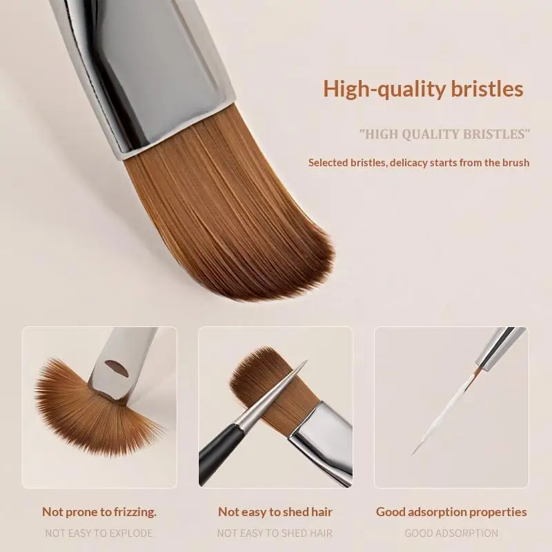 3D Carving Brush Professional Manicure Salon Tool Nails Art Liner Brush Elongated Lines Drawing Painting Nail Design Pen UV Gel view 6