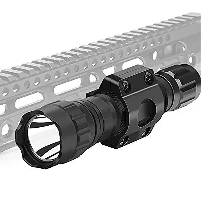 MLOK 25.4mm torcia Ring Mount Scope Optics adattatore per montaggio su guida Laser accessori per la caccia