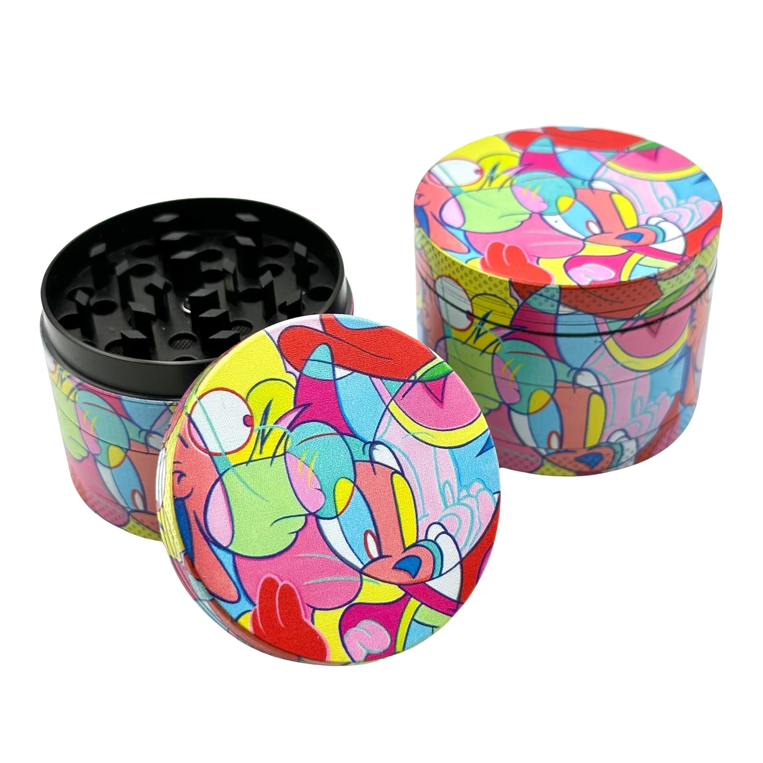 2inch/50mm Cartoon Illustration Metal Herb Grinder