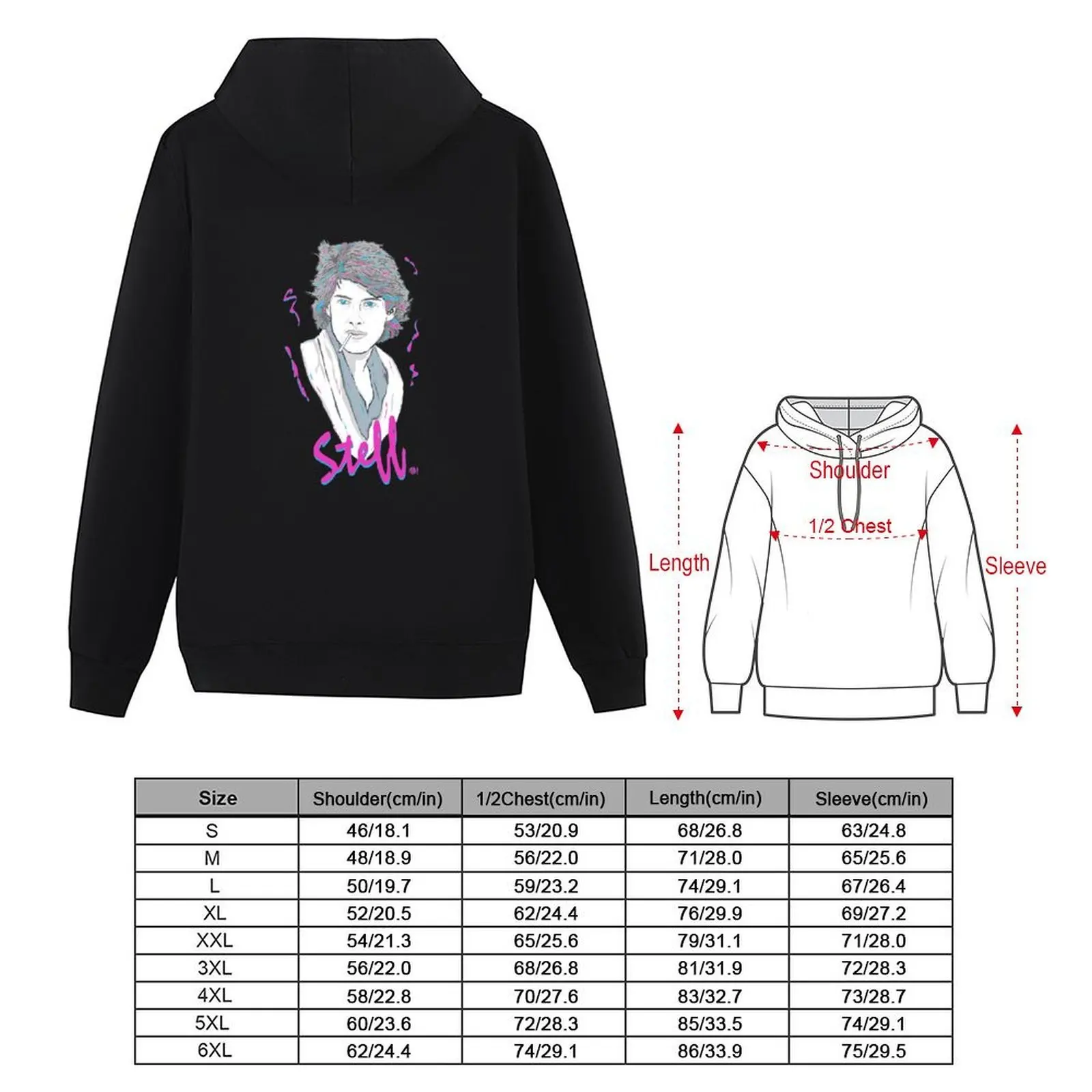 Pretty In Pink - Steff Hoodie جرافيك تي شيرت رجالي معطف رجالي ملابس رجالية يرتدي الرجال هوديي