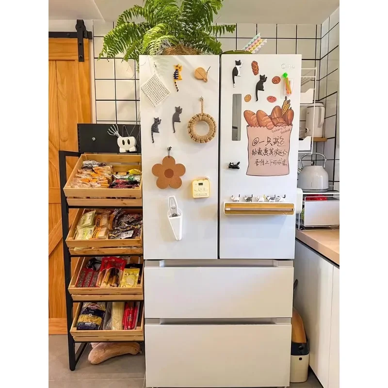 رف خضروات المطبخ من الخشب الصلب، رف تخزين الوجبات الخفيفة للفواكه والخضروات، رف سلة الخضروات، إطار تخزين متعدد الطبقات