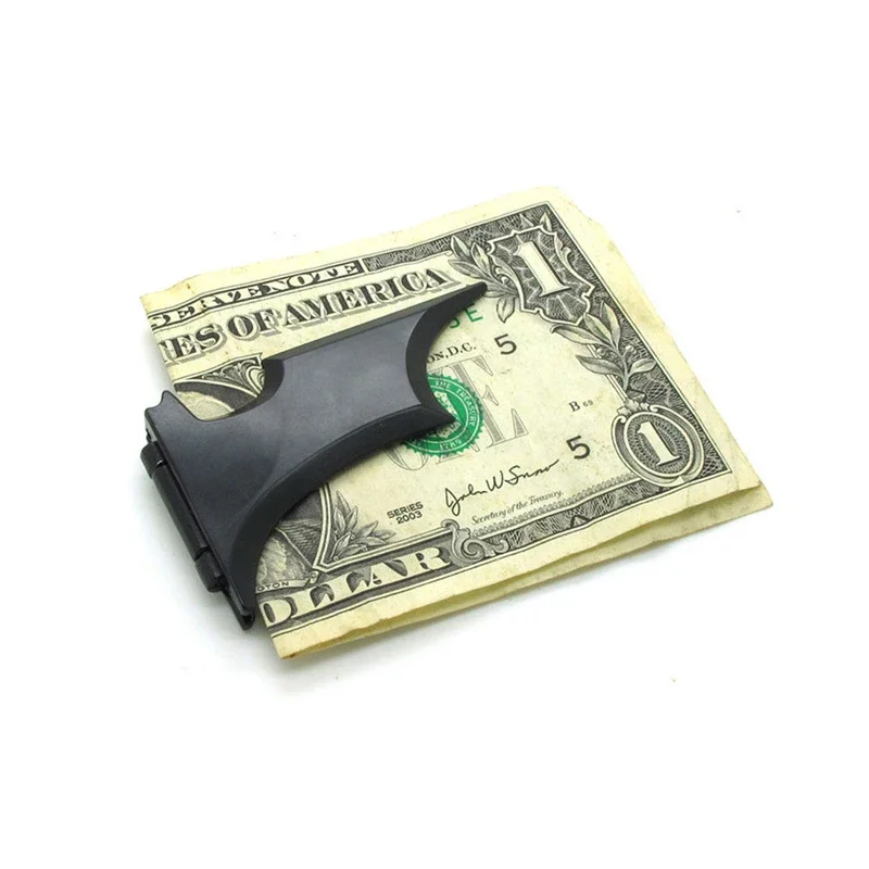 Outdoor EDC Bat Banknote Clip Portable Pocket Money Clip Tool Stainless Steel Metal Wallet Emergency Survival Tool