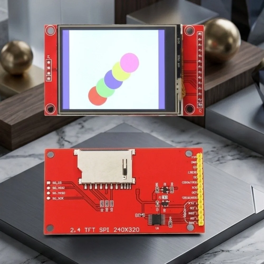 2.4 Inch TFT LCD Module with For SPI Interface 240x320 Resolution Touch Layer and For SD Card Holder for Firmware Testing