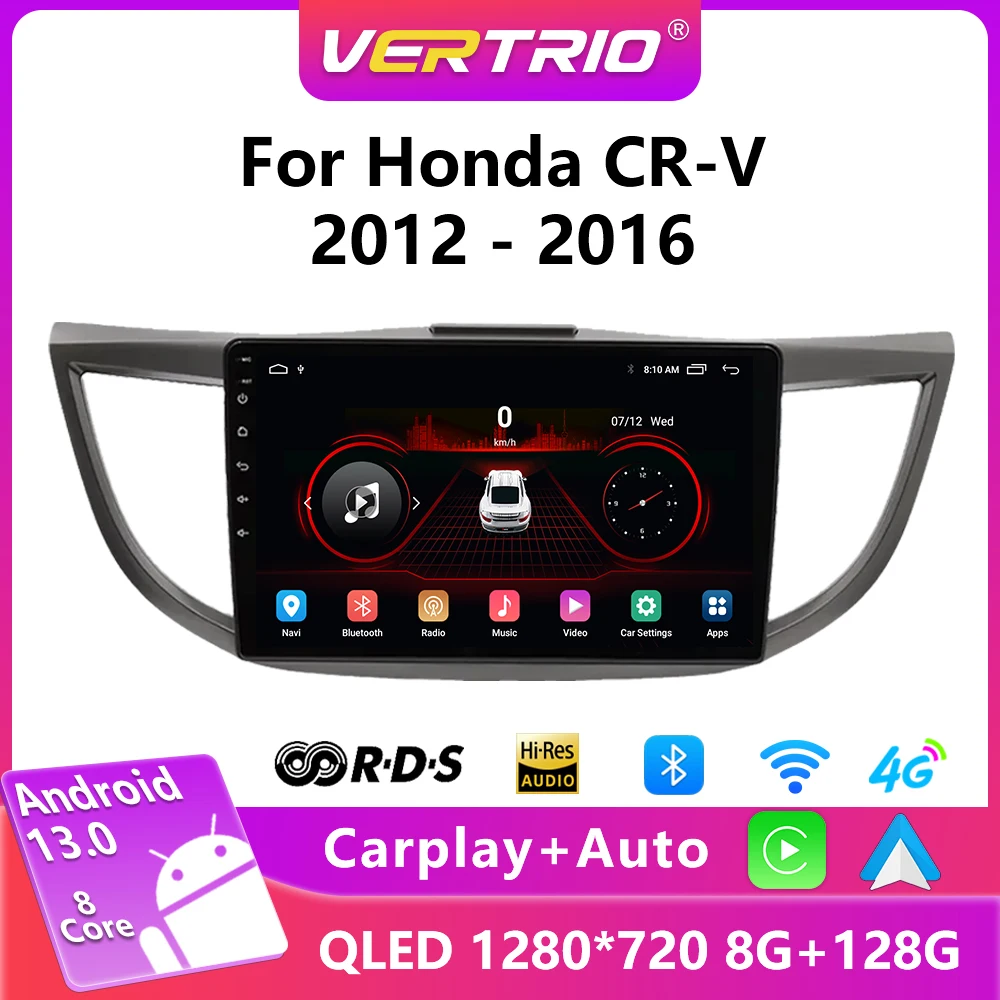 

Android 12 For Honda CRV CR V 2012 2013 2014 2015 2016 Car Multimedia Video Player Auto Radio Stereo 2din DSP GPS 4G Carplay