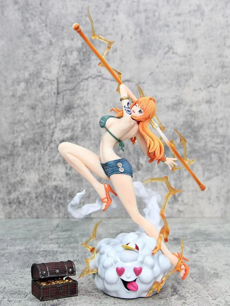 

Original Genuine Guide Weather Stick, Nami Straw Hat Group, Exquisite Figurines, Models, Ornaments, and Anime Gifts
