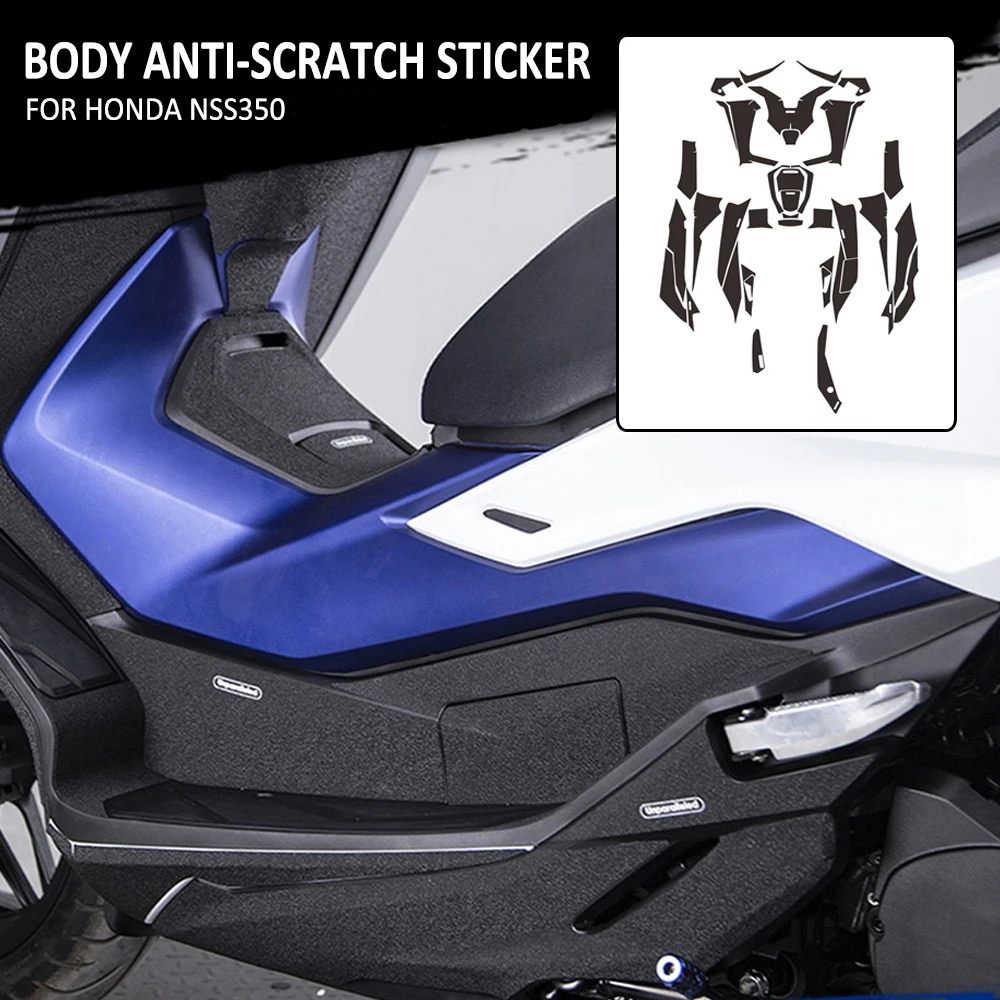 

NEW Motorcycle Body Thickened Anti Scratch Resistant Skid Rubber Protective Decal Sticker For Honda NSS 350 NSS350