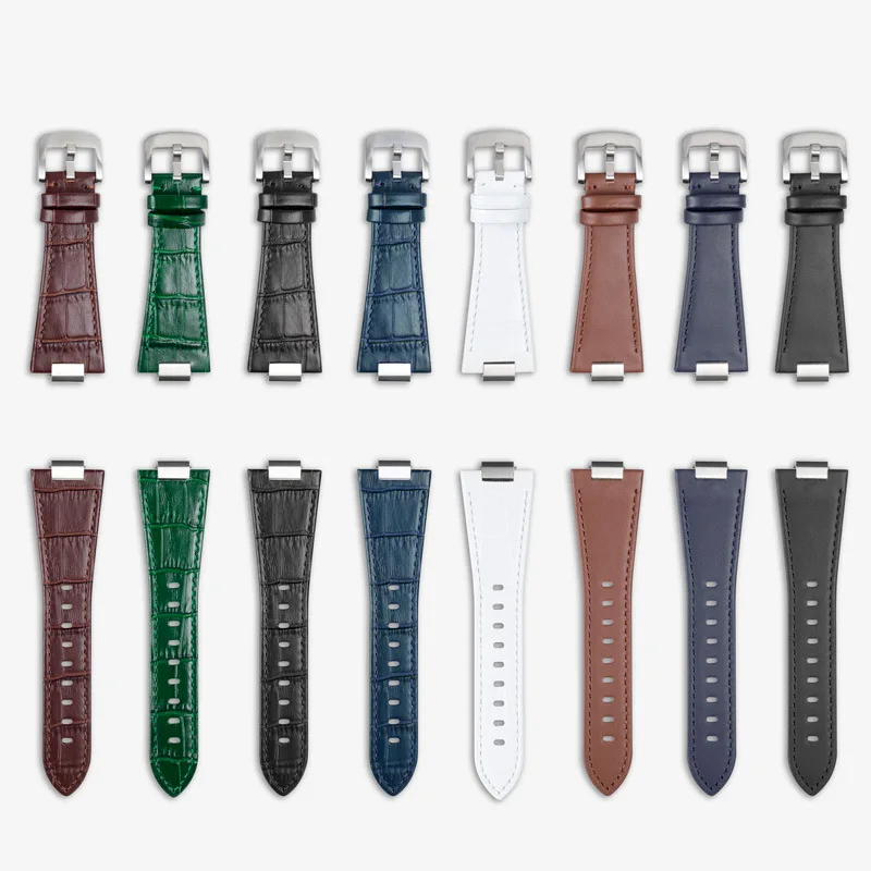 

For Tissot 1853 Super Player PRX Series T137.410/T137.407 Genuine Leather Watchband T137 Men's Raised Leather Watch Strap 12mm