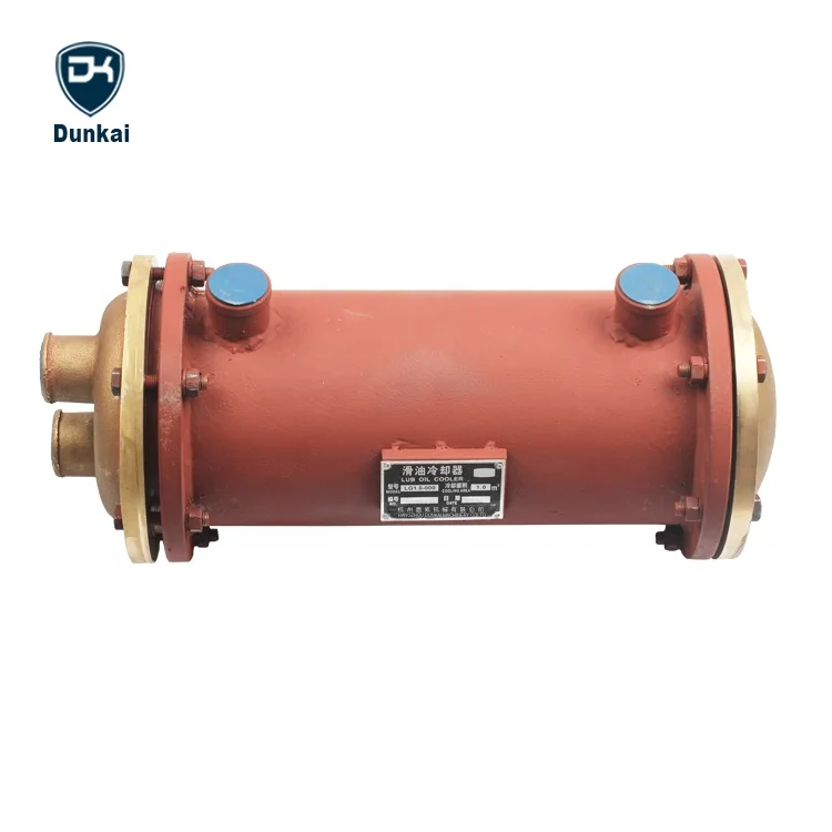 Dunkai High Effective Marine Oil Cooler HCT400A HCD600A HC600A Brass End Cover Core Component Tube Heat Exchanger 3 Months