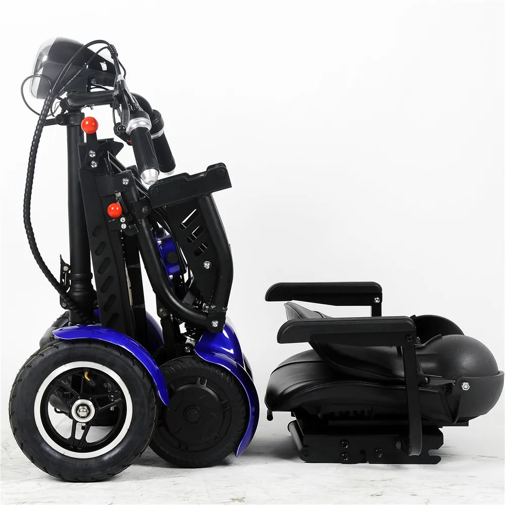 High Power Dual Motor  500W Power Folding Mobility Scooters Electric 4 Wheel  for Handicapped