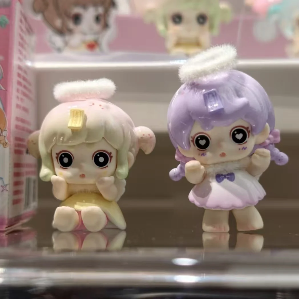 

Mini Figure Keeno Ghost Mystery Box Little Angel Series Cute Kawaii Blind Bag Collectible Toy Desktop Home Office Decor Gifts