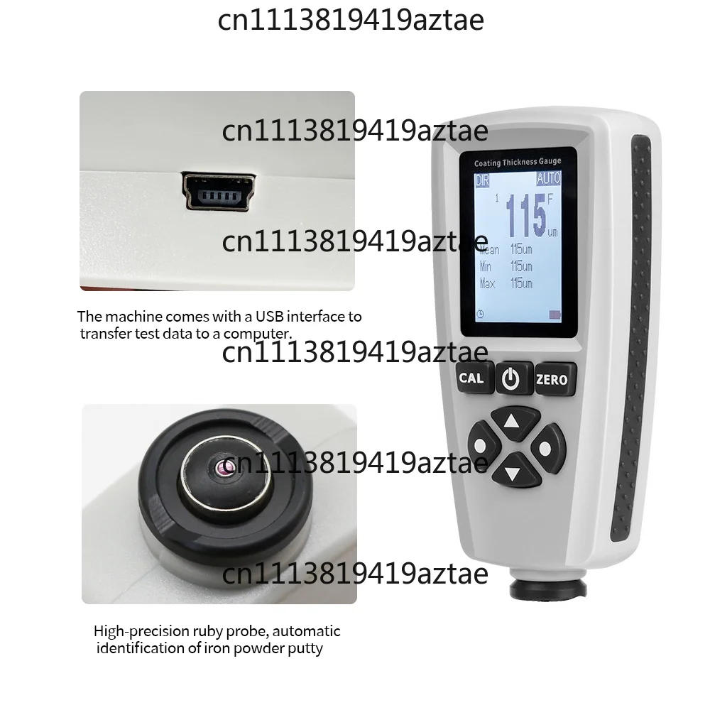 Handheld Portable Digital Coating Thickness Gauge, Digital Coating Thickness Measuring Instrument Meter