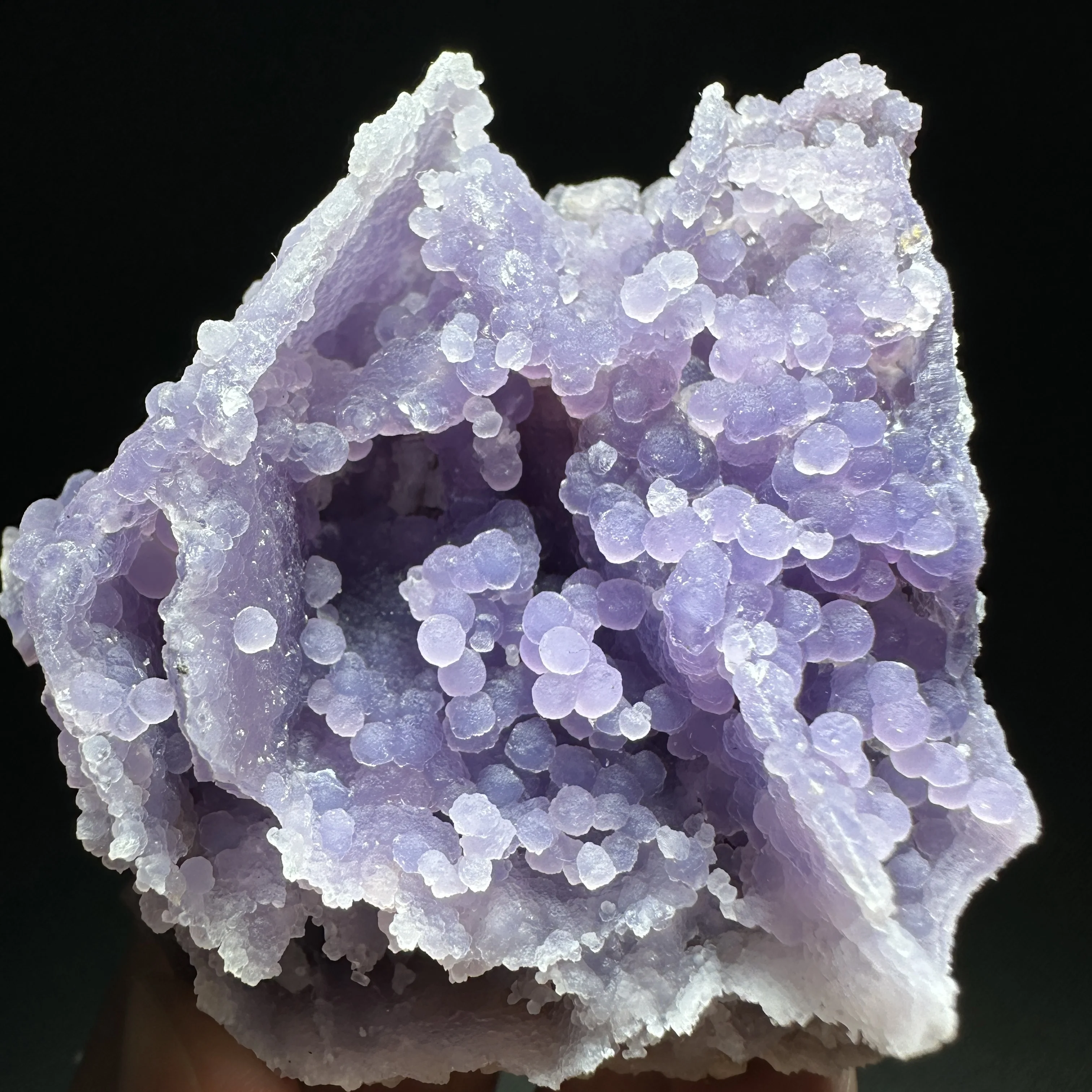 Natural Stone The Grape Agate Geode Crystal Mineral Specimen Quartz Cluster Raw Rock Decoration Rough Polished Healing Gift