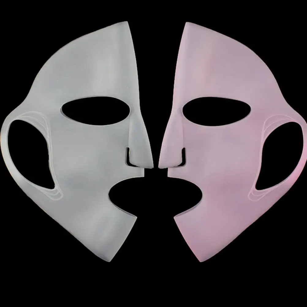5Pcs Silicone Face Mask Cover Reusable Non-Slip Ear Hook Design for Home Facial Skincare Beauty Mask Film view 3