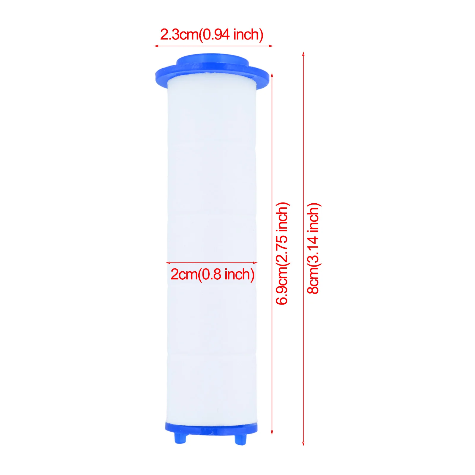 Clogging Sprayer Stages Bath Shower Sprayer Handheld Shower Head PP Cotton Water Purifier Bath Shower Sprayer About Cm Cm