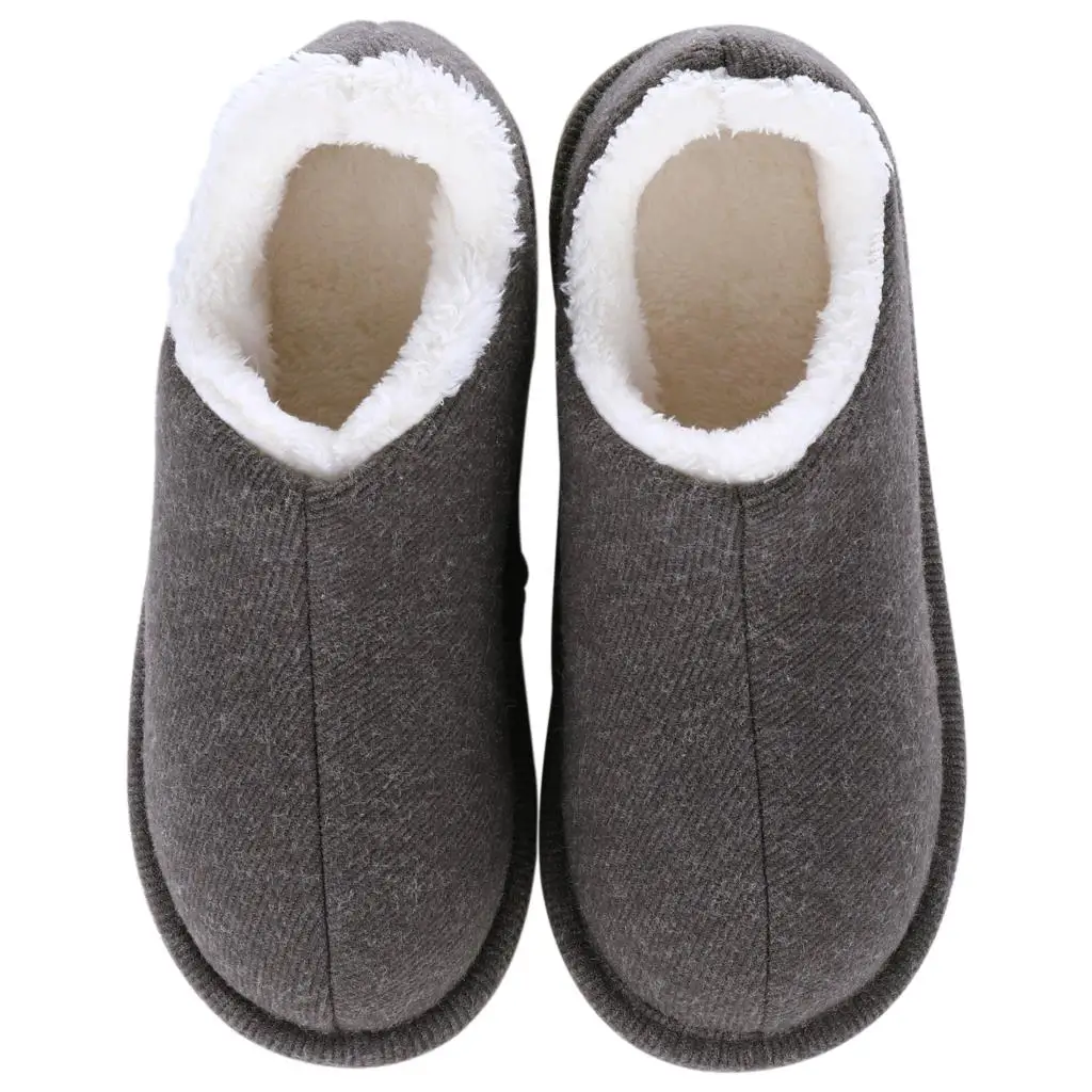 Litfun Winter Fur Cotton Slippers Women Indoor Warm Plush Home Cozy Slippers Fluffy Female Soft Sole Non-Slip Casual Furry Shoes