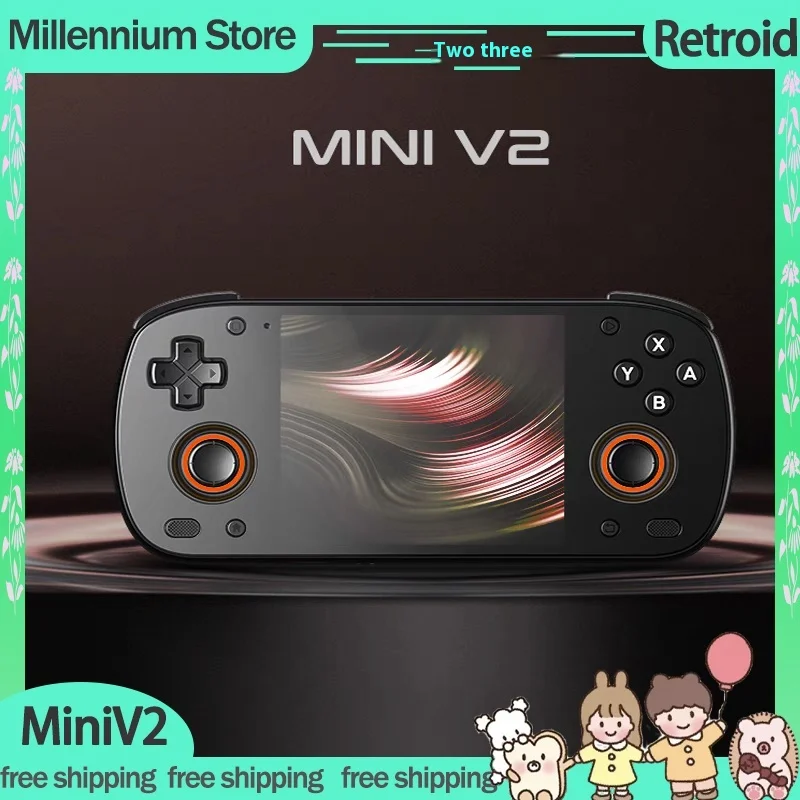 

Retroid Pocket Miniv2 Rpmini Sd865 Sd865 3.7 "Oled Screen Android Gaming Console Bluetooth Console Custom Retro Console Gifts