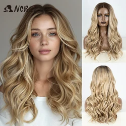 Noble Synthetic Lace Front Wig Baby Hair Wig Long Wavy 24 