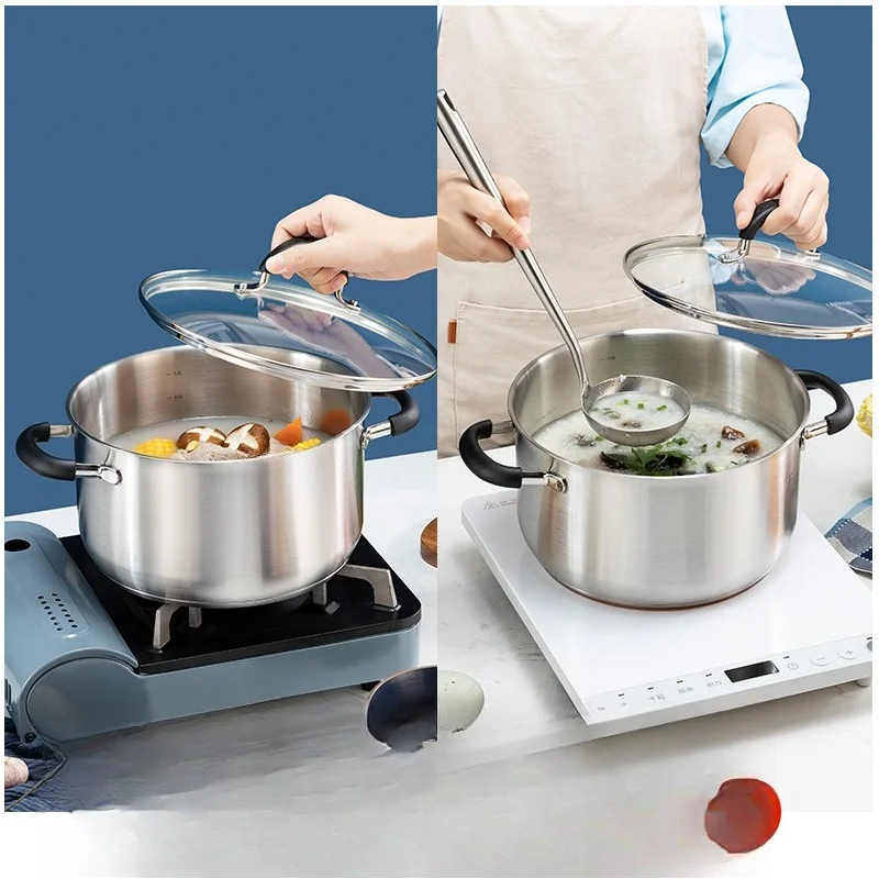 

Stainless steel household noodle soup pot