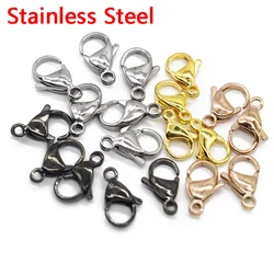 20/50PCS Edelstahl Gold Überzogene Hummer-haken Klaue Verschlüsse Für Armband Halskette Kette DIY Schmuck, Die Entdeckungen liefert