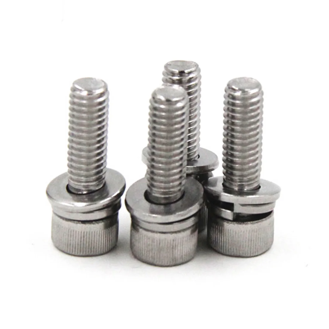 1/50pcs SS304 Hex Socket Head Cap Combination Screw M2,M2.5,M3,M4,M5,M6,M8,M10,M12