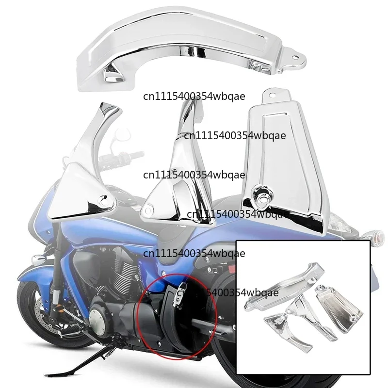 ZOCI-FOR 4PCS Frame Body Fairing Cover Chrome Motorcycle Look for Suzuki All Year Boulevard M109 M109R M109RZ M109R2