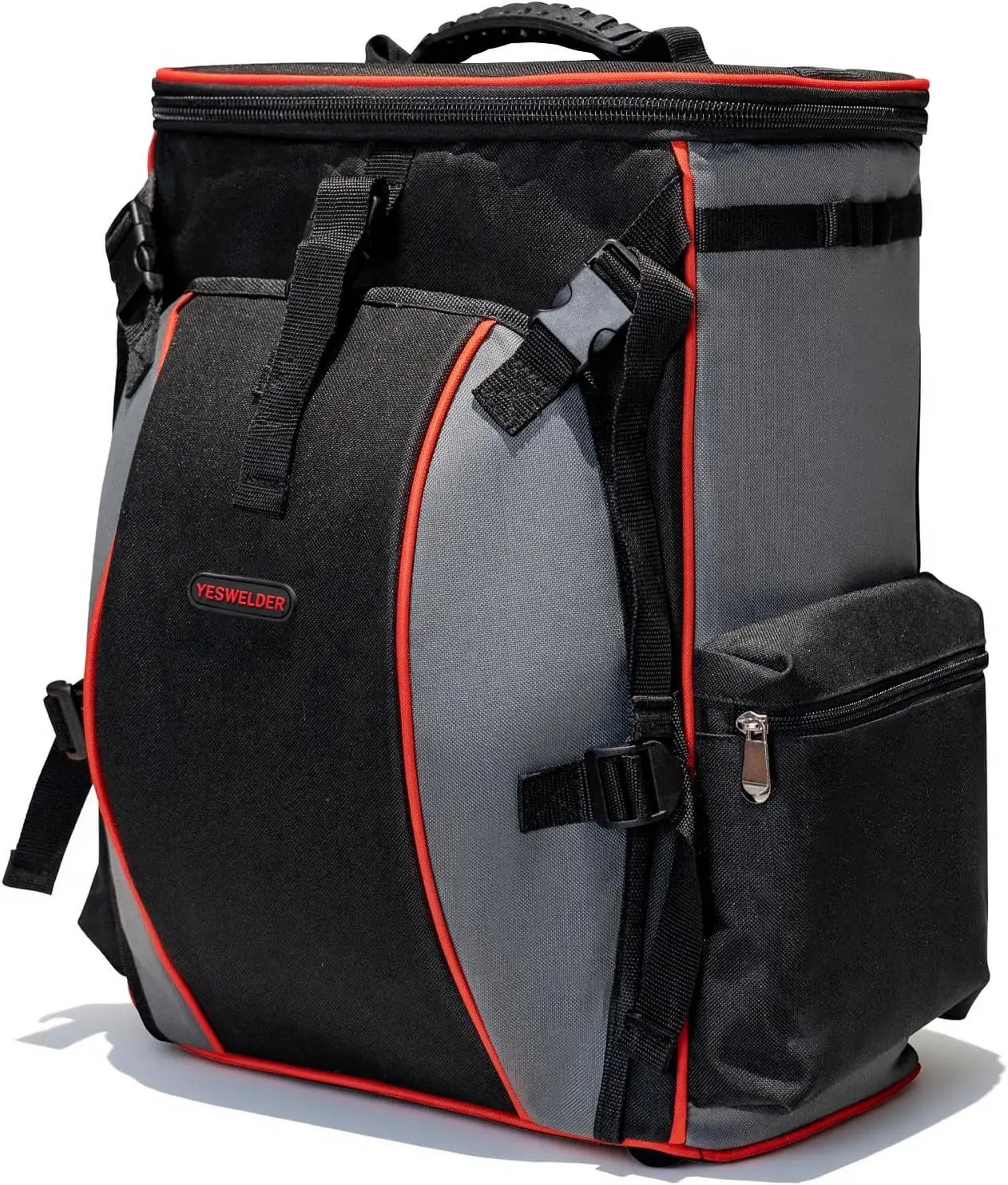 

Большой профессиональный рюкзак для сварочного инструмента с креплением для шлема, усиленный, для путешествий и работы на открытом воздухе