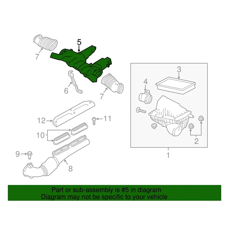 LR044457 Car Air Intake System Intake Manifold Air Evolutor For Land Rover Discovery 3.0 L462 L405 2017-2020-image