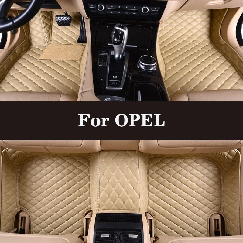 

Full Surround Custom Leather Car Floor Mat For OPEL Aatara Astra Mocha Omega Grandland Corsa Cascada Adam Insignia Auto Parts