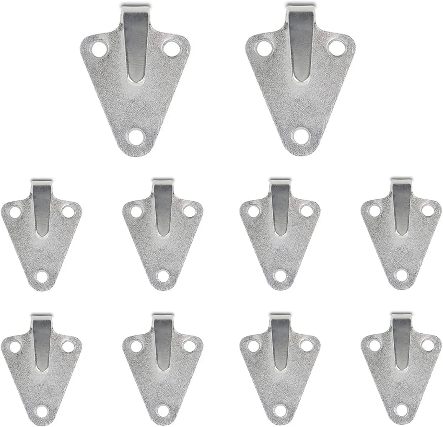 

10pcs Car 3Hole Tarpaulin Hooks Metal Tarpaulin Attachment Trailer Hooks Trailer Tarpaulin Good Fixing Hook Car Accessory