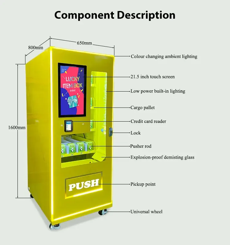 

Popular Small Vending Machines Compact Vending Machines Blind Box Canned Beverage Vending Machines For Sale