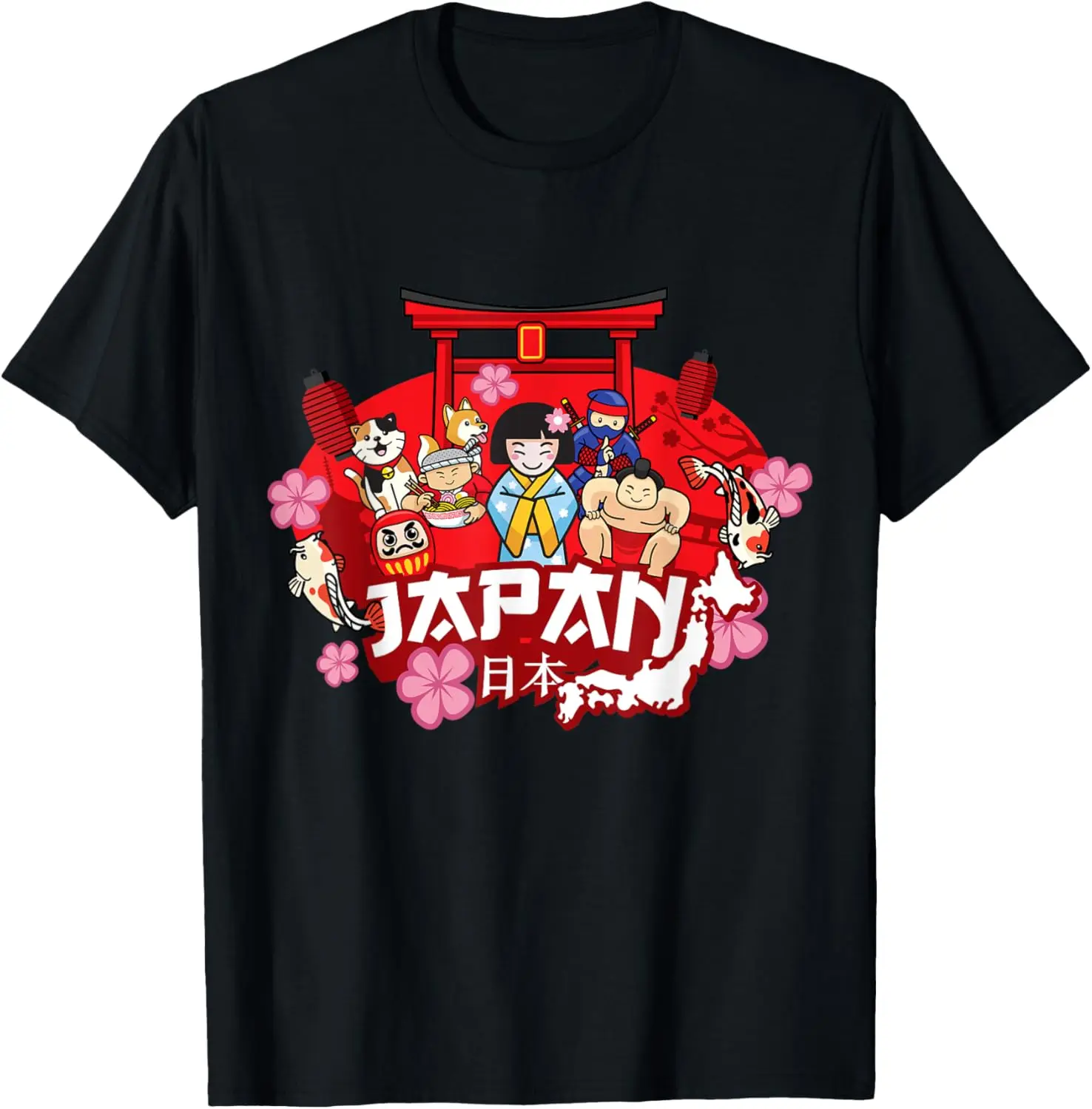 

Футболка I Love Japan Culture, милая футболка с рисунком японского аниме